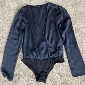 Navy Long Sleeve Bodysuit